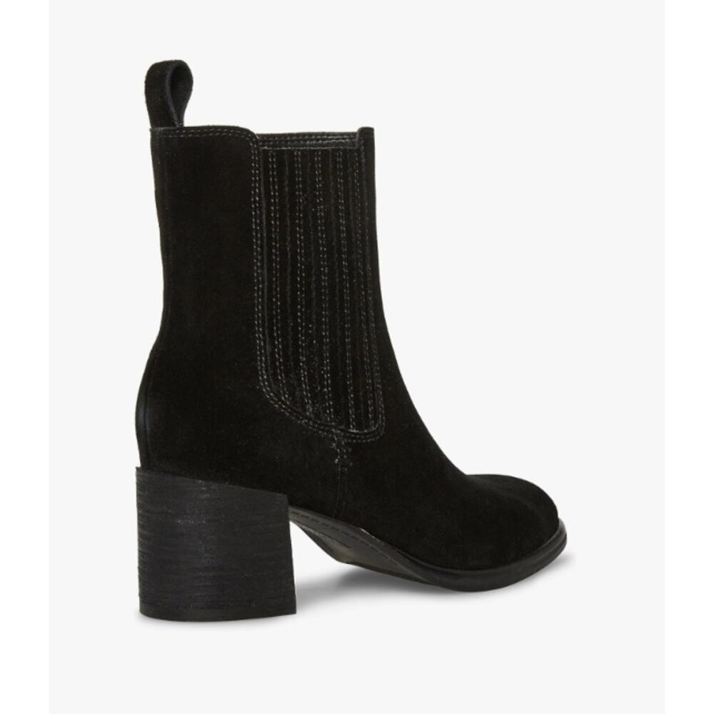 Blondo Sonali Waterproof Suede Ankle Mid Boots | Womens 7, Black NEW - Picture 4 of 6